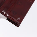 CARTIER Happy Birthday Long Wallet Patent leather Bordeaux Auth BA14336-13