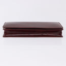 CARTIER Happy Birthday Long Wallet Patent leather Bordeaux Auth BA14336-7