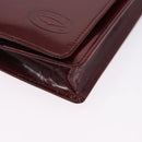 CARTIER Happy Birthday Long Wallet Patent leather Bordeaux Auth BA14336-8