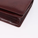CARTIER Happy Birthday Long Wallet Patent leather Bordeaux Auth BA14336-9