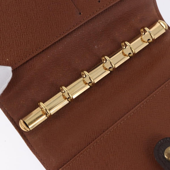 LOUIS VUITTON Monogram Agenda PM Day Planner Cover R20005 LV Auth BA14337