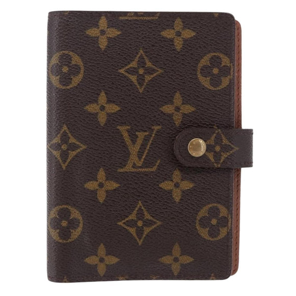 LOUIS VUITTON Monogram Agenda PM Day Planner Cover R20005 LV Auth BA14337