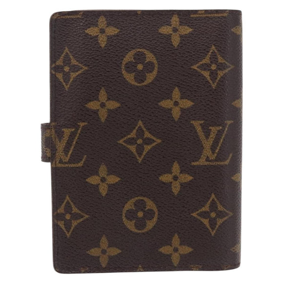 LOUIS VUITTON Monogram Agenda PM Day Planner Cover R20005 LV Auth BA14337
