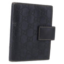 GUCCI Micro GG Guccissima Day Planner Cover Leather Navy 115240 Auth BA14338-1