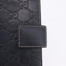 GUCCI Micro GG Guccissima Day Planner Cover Leather Navy 115240 Auth BA14338-12
