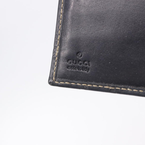 GUCCI Micro GG Guccissima Day Planner Cover Leather Navy 115240 Auth BA14338