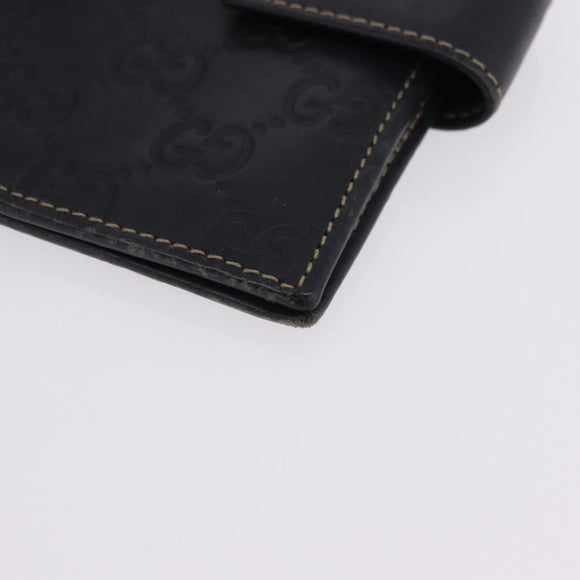 GUCCI Micro GG Guccissima Day Planner Cover Leather Navy 115240 Auth BA14338