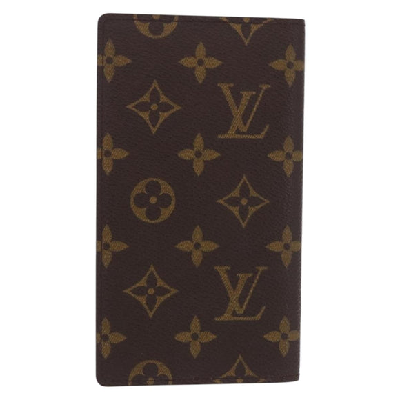 LOUIS VUITTON Monogram Agenda Poche Note Cover R20503 LV Auth BA14339