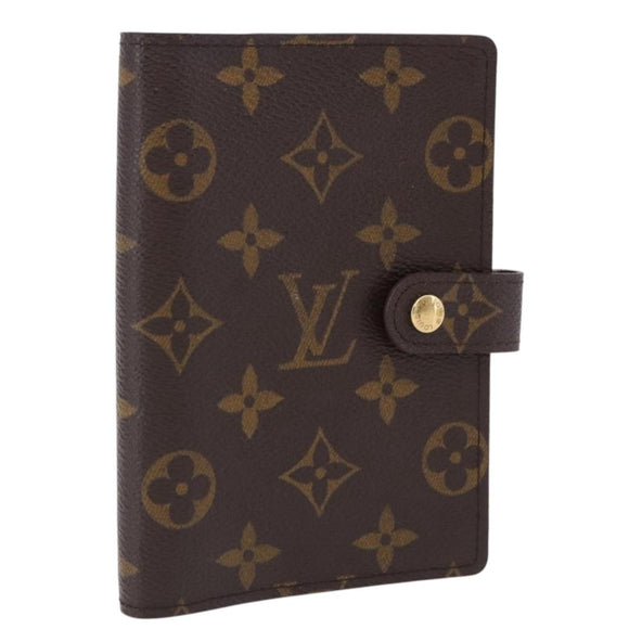LOUIS VUITTON Monogram Agenda PM Day Planner Cover R20005 LV Auth BA14340
