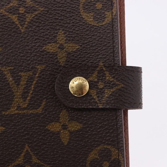 LOUIS VUITTON Monogram Agenda PM Day Planner Cover R20005 LV Auth BA14340