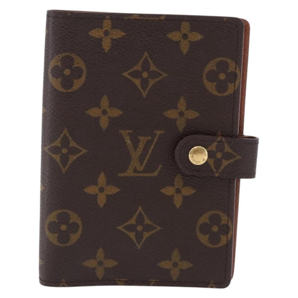 LOUIS VUITTON Monogram Agenda PM Day Planner Cover R20005 LV Auth BA14340