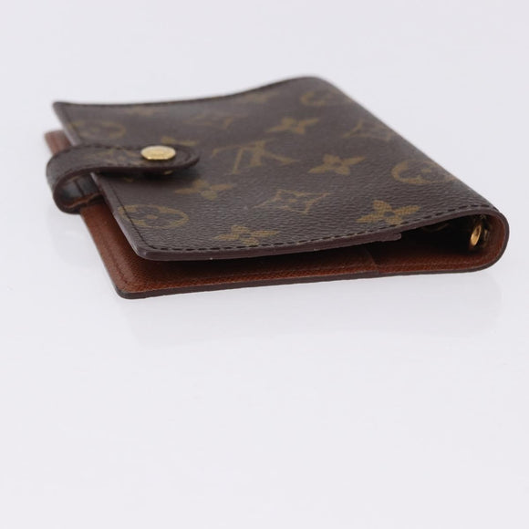 LOUIS VUITTON Monogram Agenda PM Day Planner Cover R20005 LV Auth BA14340