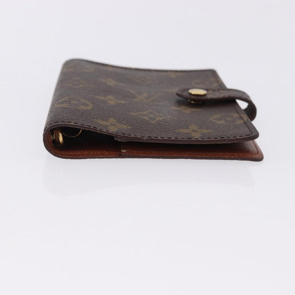 LOUIS VUITTON Monogram Agenda PM Day Planner Cover R20005 LV Auth BA14340