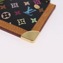 LOUIS VUITTON Monogram Multicolor Pochette Cles Purse Black M13664 Auth BA14342V-16