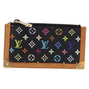 LOUIS VUITTON Monogram Multicolor Pochette Cles Purse Black M13664 Auth BA14342V-13