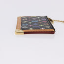 LOUIS VUITTON Monogram Multicolor Pochette Cles Purse Black M13664 Auth BA14342V-3