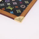 LOUIS VUITTON Monogram Multicolor Pochette Cles Purse Black M13664 Auth BA14342V-8