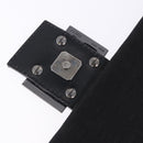 FENDI Zucchino Canvas Mamma Baguette Hand Bag Black Silver Auth BA14344-10