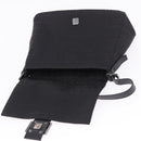 FENDI Zucchino Canvas Mamma Baguette Hand Bag Black Silver Auth BA14344-19