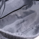 FENDI Zucchino Canvas Mamma Baguette Hand Bag Black Silver Auth BA14344-11