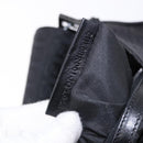 FENDI Zucchino Canvas Mamma Baguette Hand Bag Black Silver Auth BA14344-12