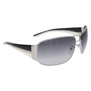 PRADA Sunglasses plastic White Brown Auth BA14346-1