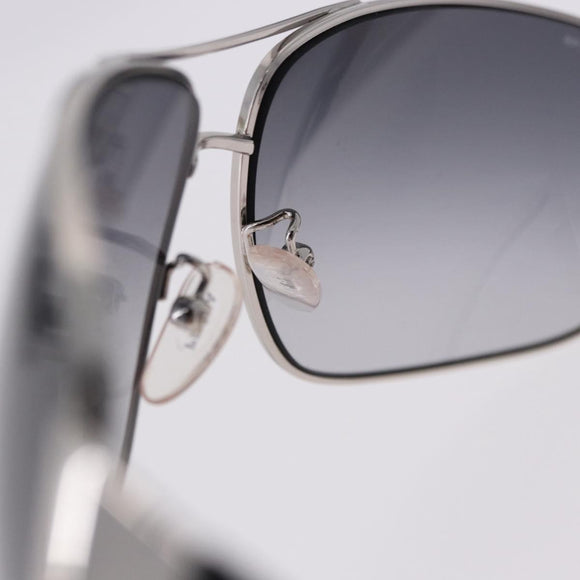 PRADA Sunglasses plastic White Brown Auth BA14346