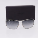 PRADA Sunglasses plastic White Brown Auth BA14346-12