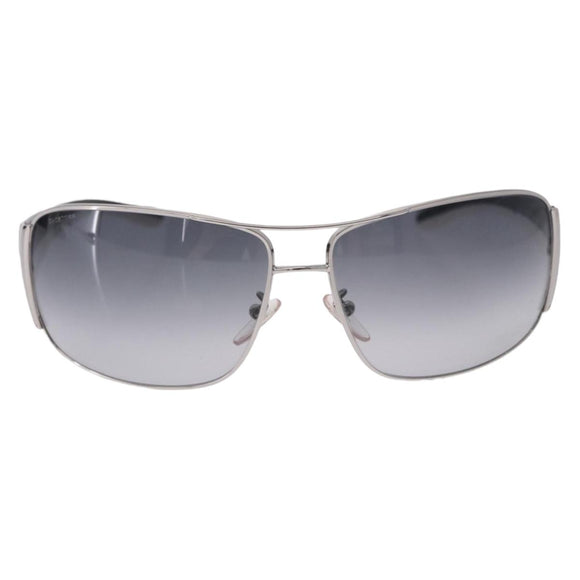 PRADA Sunglasses plastic White Brown Auth BA14346