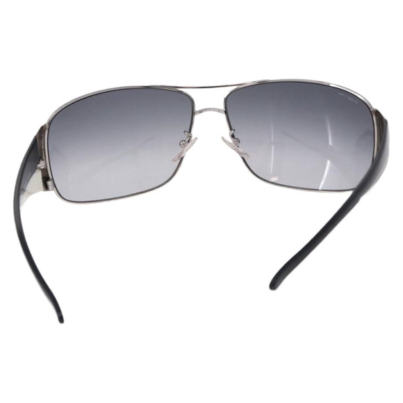 PRADA Sunglasses plastic White Brown Auth BA14346