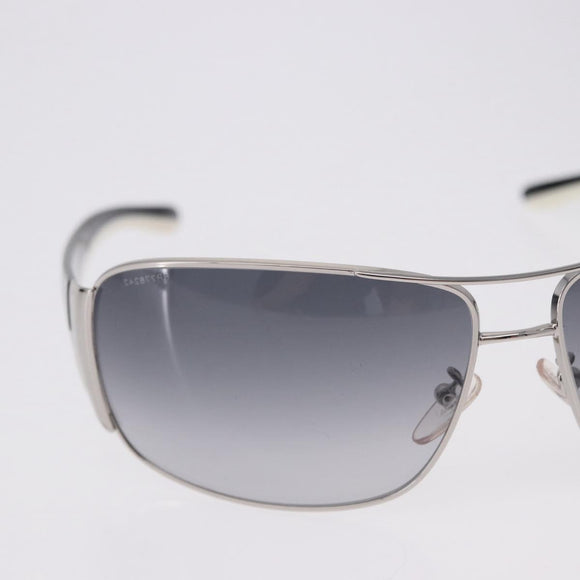 PRADA Sunglasses plastic White Brown Auth BA14346