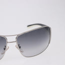 PRADA Sunglasses plastic White Brown Auth BA14346-4
