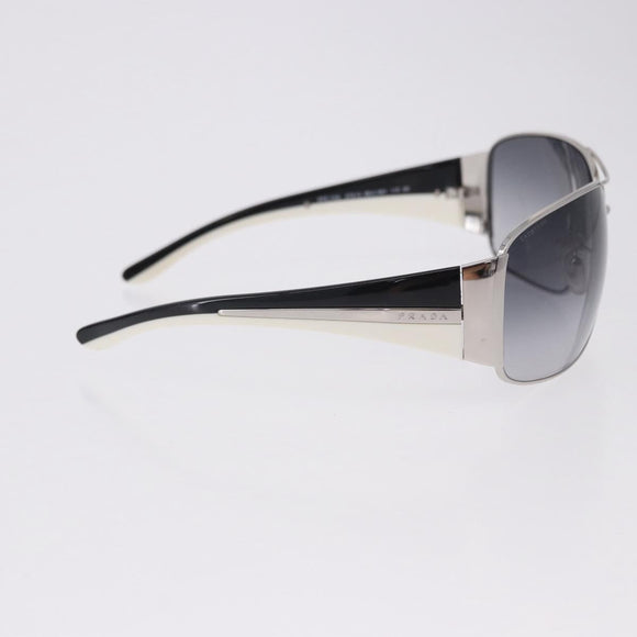 PRADA Sunglasses plastic White Brown Auth BA14346