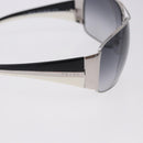 PRADA Sunglasses plastic White Brown Auth BA14346-6