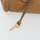 Chloe Paddington Hand Bag Leather Brown Gold Silver Auth BA14347V-9