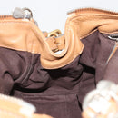 Chloe Paddington Hand Bag Leather Brown Gold Silver Auth BA14347V-23