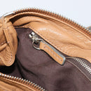 Chloe Paddington Hand Bag Leather Brown Gold Silver Auth BA14347V-24