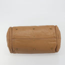 Chloe Paddington Hand Bag Leather Brown Gold Silver Auth BA14347V-5