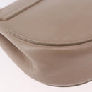 Chloe Drew Chain Shoulder Bag Leather Beige Gold Auth BA14348-15
