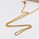 Chloe Drew Chain Shoulder Bag Leather Beige Gold Auth BA14348-7