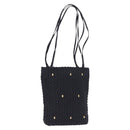 Salvatore Ferragamo Shoulder Bag Canvas Black Gold Auth BA14349A-1