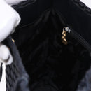 Salvatore Ferragamo Shoulder Bag Canvas Black Gold Auth BA14349A-18