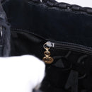 Salvatore Ferragamo Shoulder Bag Canvas Black Gold Auth BA14349A-19