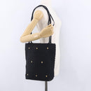 Salvatore Ferragamo Shoulder Bag Canvas Black Gold Auth BA14349A-20