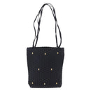 Salvatore Ferragamo Shoulder Bag Canvas Black Gold Auth BA14349A-2