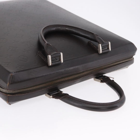 LOUIS VUITTON Monogram Grasse Erwin Hand Bag Brown M46580 LV Auth BA14350