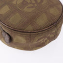 CHANEL New Travel Line Pouch Nylon Khaki CC Auth BA14351A-10