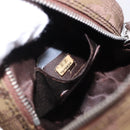 CHANEL New Travel Line Pouch Nylon Khaki CC Auth BA14351A-18