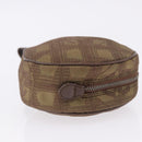 CHANEL New Travel Line Pouch Nylon Khaki CC Auth BA14351A-4