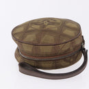 CHANEL New Travel Line Pouch Nylon Khaki CC Auth BA14351A-6